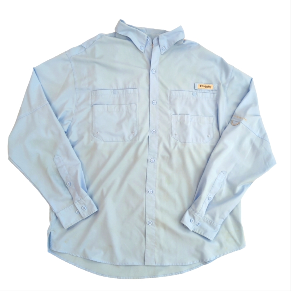 Columbia PFG long sleeve button down shirt, men's XL